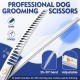 JASON 7.5 Inch Curved Thinning Scissors for Dogs 43 Teeth Professional Downward Curved Dog Scissors Made of Japanese 440C Stainless Steel Fur Scissors with Symmetrical Handle JASON 7.5 Inch Curved Thinning Scissors for Dogs 43 Teeth Professional Downward Curved Dog Scissors Made of Japanese 440C Stainless Steel Fur Scissors with Symmetrical Handle