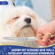 JASON 7.5 Inch Curved Thinning Scissors for Dogs 43 Teeth Professional Downward Curved Dog Scissors Made of Japanese 440C Stainless Steel Fur Scissors with Symmetrical Handle JASON 7.5 Inch Curved Thinning Scissors for Dogs 43 Teeth Professional Downward Curved Dog Scissors Made of Japanese 440C Stainless Steel Fur Scissors with Symmetrical Handle