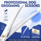 JASON 7.5 Inch Curved Thinning Scissors for Dogs 43 Teeth Professional Downward Curved Dog Scissors Made of Japanese 440C Stainless Steel Fur Scissors with Symmetrical Handle JASON 7.5 Inch Curved Thinning Scissors for Dogs 43 Teeth Professional Downward Curved Dog Scissors Made of Japanese 440C Stainless Steel Fur Scissors with Symmetrical Handle