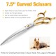 JASON 7.5 Inch Curved Thinning Scissors for Dogs 43 Teeth Professional Downward Curved Dog Scissors Made of Japanese 440C Stainless Steel Fur Scissors with Symmetrical Handle JASON 7.5 Inch Curved Thinning Scissors for Dogs 43 Teeth Professional Downward Curved Dog Scissors Made of Japanese 440C Stainless Steel Fur Scissors with Symmetrical Handle