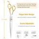 JASON 7.5 Inch Curved Thinning Scissors for Dogs 43 Teeth Professional Downward Curved Dog Scissors Made of Japanese 440C Stainless Steel Fur Scissors with Symmetrical Handle JASON 7.5 Inch Curved Thinning Scissors for Dogs 43 Teeth Professional Downward Curved Dog Scissors Made of Japanese 440C Stainless Steel Fur Scissors with Symmetrical Handle