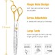 JASON 7.5 Inch Curved Thinning Scissors for Dogs 43 Teeth Professional Downward Curved Dog Scissors Made of Japanese 440C Stainless Steel Fur Scissors with Symmetrical Handle JASON 7.5 Inch Curved Thinning Scissors for Dogs 43 Teeth Professional Downward Curved Dog Scissors Made of Japanese 440C Stainless Steel Fur Scissors with Symmetrical Handle