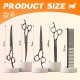 JASON Dog Grooming Scissors Set Professional 6 in 1 Dog Shears Kit - 6.5" Thinning, 7" Straight, 7" Up-Curved, 7" Down-Curved Shears and Comb for Dog Cat Pet with Adjustable Screw (Black) JASON Dog Grooming Scissors Set Professional 6 in 1 Dog Shears Kit - 6.5" Thinning, 7" Straight, 7" Up-Curved, 7" Down-Curved Shears and Comb for Dog Cat Pet with Adjustable Screw (Black)