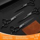 JASON Dog Grooming Scissors Set Professional 6 in 1 Dog Shears Kit - 6.5" Thinning, 7" Straight, 7" Up-Curved, 7" Down-Curved Shears and Comb for Dog Cat Pet with Adjustable Screw (Black) JASON Dog Grooming Scissors Set Professional 6 in 1 Dog Shears Kit - 6.5" Thinning, 7" Straight, 7" Up-Curved, 7" Down-Curved Shears and Comb for Dog Cat Pet with Adjustable Screw (Black)