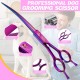 JASON Professional 7.5 Inch Dog Scissors Set 6 in 1 Grooming Scissors Set for Dogs - Straight Curved Dog Scissors 16/36 Teeth Thinning Scissors for Dogs with Ergonomic Handle for Pet Grooming JASON Professional 7.5 Inch Dog Scissors Set 6 in 1 Grooming Scissors Set for Dogs - Straight Curved Dog Scissors 16/36 Teeth Thinning Scissors for Dogs with Ergonomic Handle for Pet Grooming