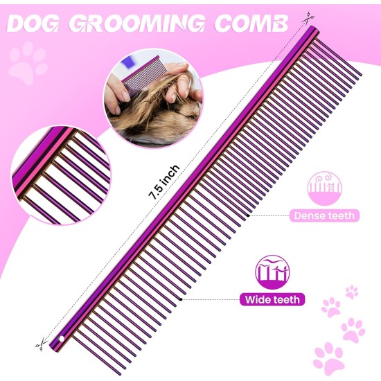 JASON Professional 7.5 Inch Dog Scissors Set 6 in 1 Grooming Scissors Set for Dogs - Straight Curved Dog Scissors 16/36 Teeth Thinning Scissors for Dogs with Ergonomic Handle for Pet Grooming JASON Professional 7.5 Inch Dog Scissors Set 6 in 1 Grooming Scissors Set for Dogs - Straight Curved Dog Scissors 16/36 Teeth Thinning Scissors for Dogs with Ergonomic Handle for Pet Grooming
