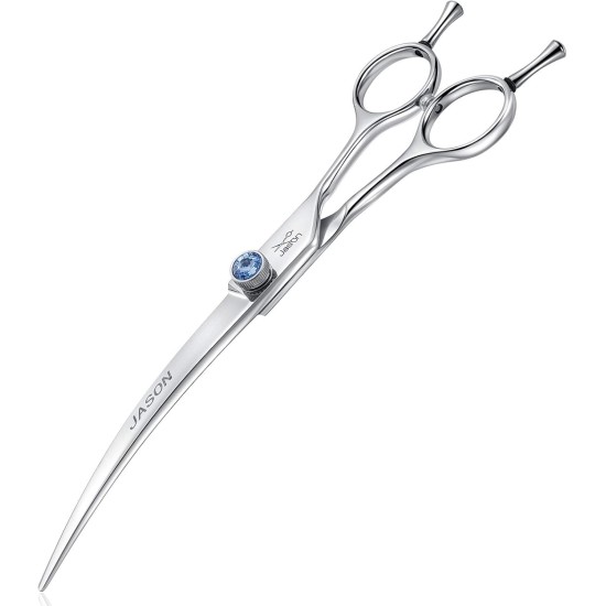 JASON Professional 7.5 Inch Thinning Scissors for Dogs Cats Pets Dog Scissors Grooming Scissors with Adjustable Screw 56 Teeth JASON Professional 7.5 Inch Thinning Scissors for Dogs Cats Pets Dog Scissors Grooming Scissors with Adjustable Screw 56 Teeth