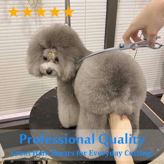 JASON Professional 7.5 Inch Thinning Scissors for Dogs Cats Pets Dog Scissors Grooming Scissors with Adjustable Screw 56 Teeth JASON Professional 7.5 Inch Thinning Scissors for Dogs Cats Pets Dog Scissors Grooming Scissors with Adjustable Screw 56 Teeth