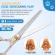 JASON Professional Dog Scissors Set 6 in 1 Fur Scissors for Dogs Set - 7 Inch Straight/Curved/Chunker Thinning Scissors with Ergonomic Handle, Rose Gold JASON Professional Dog Scissors Set 6 in 1 Fur Scissors for Dogs Set - 7 Inch Straight/Curved/Chunker Thinning Scissors with Ergonomic Handle, Rose Gold