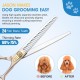 JASON Professional Dog Scissors Set 6 in 1 Fur Scissors for Dogs Set - 7 Inch Straight/Curved/Chunker Thinning Scissors with Ergonomic Handle, Rose Gold JASON Professional Dog Scissors Set 6 in 1 Fur Scissors for Dogs Set - 7 Inch Straight/Curved/Chunker Thinning Scissors with Ergonomic Handle, Rose Gold