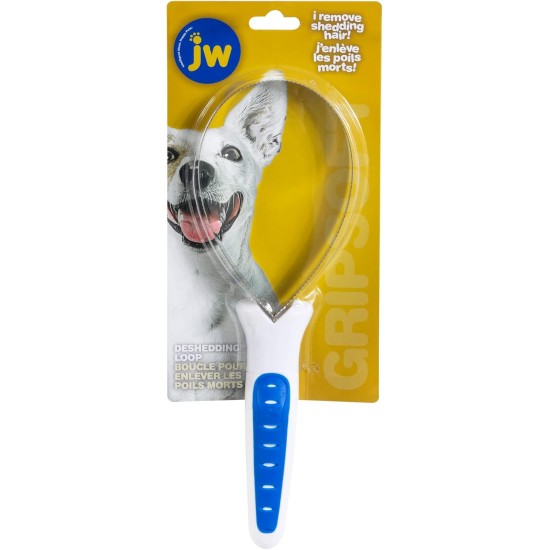 JW Pet Company GripSoft Shedding Blade Dog Brush, Regular JW Pet Company GripSoft Shedding Blade Dog Brush, Regular