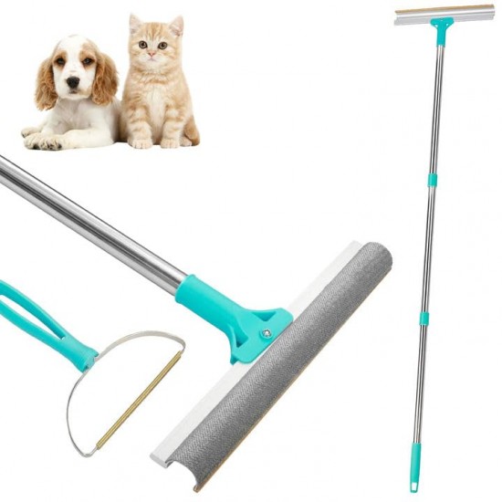 Jinfanshurich Tierhaarentferner, 2-in-1-Haarentferner, Teppichbürste mit Verstellbarem Griff zum Entfernen von Tierhaare aus Autos, Teppichen, Fußböden, Sofas und Kleidung Jinfanshurich Tierhaarentferner, 2-in-1-Haarentferner, Teppichbürste mit Verstellbarem Griff zum Entfernen von Tierhaare aus Autos, Teppichen, Fußböden, Sofas und Kleidung
