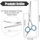 Jostift Dog Scissors, Fur Scissors for Dogs and Cats, Curved Scissors, Dog Scissors Set, Professional Round Grooming Scissors, Cat Grooming Scissors, Dog Grooming Scissors for Cats and Other Pets