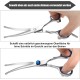 Jostift Dog Scissors, Fur Scissors for Dogs and Cats, Curved Scissors, Dog Scissors Set, Professional Round Grooming Scissors, Cat Grooming Scissors, Dog Grooming Scissors for Cats and Other Pets