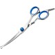 Jostift Dog Scissors, Fur Scissors for Dogs and Cats, Curved Scissors, Dog Scissors Set, Professional Round Grooming Scissors, Cat Grooming Scissors, Dog Grooming Scissors for Cats and Other Pets