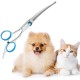 Joynine Dog Scissors, Curved Scissors for Pet Grooming, Scissors for Dogs, Curved Scissors for Grooming, 17 cm, Ideal for Cutting Dog and Cat Hair