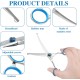 Joynine Dog Scissors, Curved Scissors for Pet Grooming, Scissors for Dogs, Curved Scissors for Grooming, 17 cm, Ideal for Cutting Dog and Cat Hair