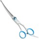 Joynine Dog Scissors, Curved Scissors for Pet Grooming, Scissors for Dogs, Curved Scissors for Grooming, 17 cm, Ideal for Cutting Dog and Cat Hair