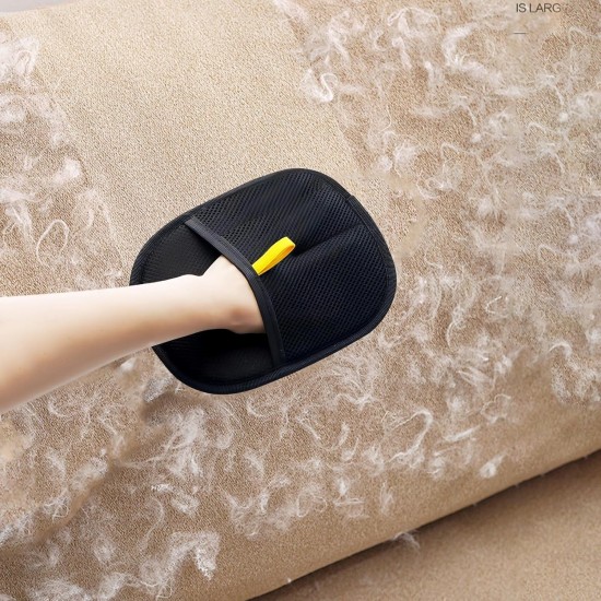 KLEHOPE Pack of 2 Cat Hair Remover Glove, Bi-Directional Glove Pet Hair Removal, Black Cat Grooming Glove with Dematting Comb, for Furniture, Carpets and Cats and Dogs KLEHOPE Pack of 2 Cat Hair Remover Glove, Bi-Directional Glove Pet Hair Removal, Black Cat Grooming Glove with Dematting Comb, for Furniture, Carpets and Cats and Dogs