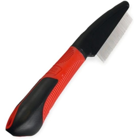 Karlie Flea Comb, Dog Combs, Rubber, Red/Black, 21 x 4.5 cm Karlie Flea Comb, Dog Combs, Rubber, Red/Black, 21 x 4.5 cm