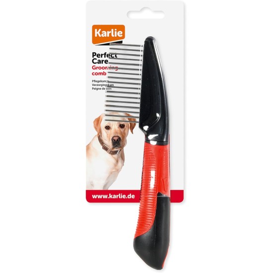 Karlie Grooming Comb for Dogs Strong Rubber Red / Black 21 x 5.5 cm Karlie Grooming Comb for Dogs Strong Rubber Red / Black 21 x 5.5 cm