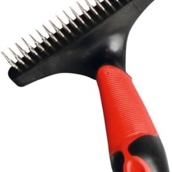 Karlie Undercoat Rake - Dog Combs - Rubber - Red/Black - 15.5 x 8.5 x 5.5 cm Karlie Undercoat Rake - Dog Combs - Rubber - Red/Black - 15.5 x 8.5 x 5.5 cm