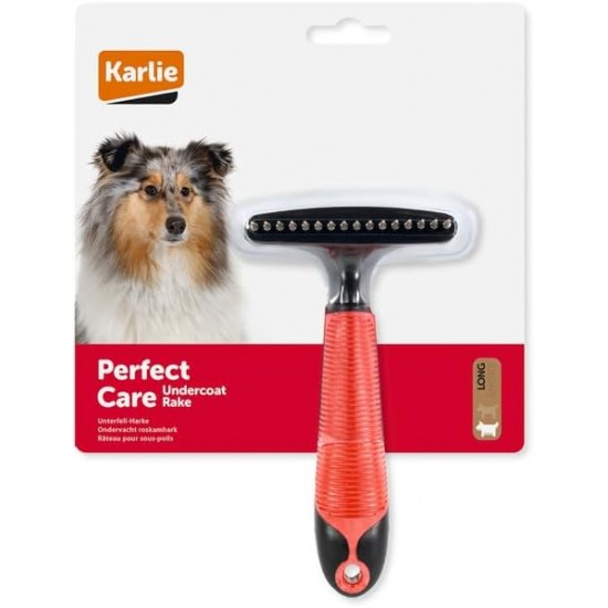 Karlie Undercoat Rake - Dog Combs - Rubber - Red/Black - 15.5 x 8.5 x 5.5 cm Karlie Undercoat Rake - Dog Combs - Rubber - Red/Black - 15.5 x 8.5 x 5.5 cm