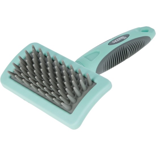 Kerbl 80055 Massage Brush for Dogs and Cats (Massage Brush with TPR Bristles, Care Brush)