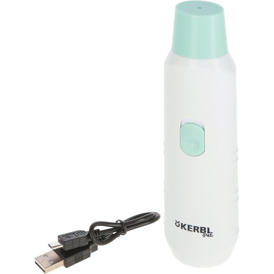 Kerbl 80077 Cordless Claw Grinder Suitable for Dogs, Cats and Small Animals, 1200 mAh Battery, White
