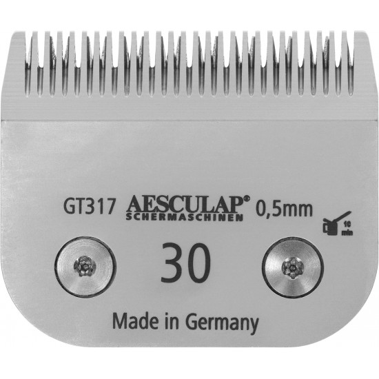 Kerbl GT317 SnapOn Aesculap Shaving Heads, 30 Shaving Heads, 0.5 mm Cutting Length, Pack of 50 Kerbl GT317 SnapOn Aesculap Shaving Heads, 30 Shaving Heads, 0.5 mm Cutting Length, Pack of 50