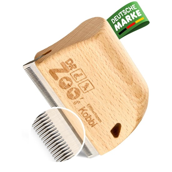 Kobbi Thinning Comb - The Ideal Dog Brush for Changing Fur for Long Hair and Undercoat - Grooming for Small, Large and Medium Dogs