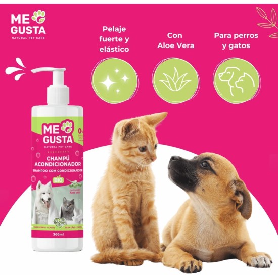 ME GUSTA Conditioner Shampoo for Dogs and Cats Easier Detangling Helps Detangle Coat Deep Moisture Strawberry Fragrance 300ml ME GUSTA Conditioner Shampoo for Dogs and Cats Easier Detangling Helps Detangle Coat Deep Moisture Strawberry Fragrance 300ml