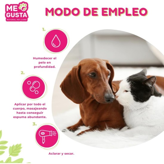 ME GUSTA Conditioner Shampoo for Dogs and Cats Easier Detangling Helps Detangle Coat Deep Moisture Strawberry Fragrance 300ml ME GUSTA Conditioner Shampoo for Dogs and Cats Easier Detangling Helps Detangle Coat Deep Moisture Strawberry Fragrance 300ml