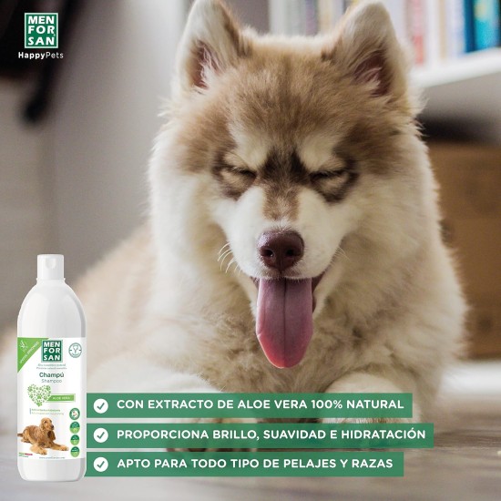 MENFORSAN Aloe Vera Dog Shampoo 1 Litre Pack of 2 Green MENFORSAN Aloe Vera Dog Shampoo 1 Litre Pack of 2 Green