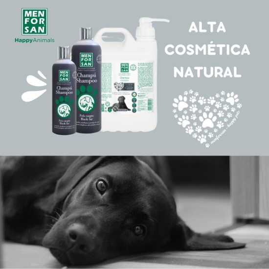 MENFORSAN Black Shampoo for Dogs Colour Intensifier Shine Enhancer Removes Orange Tones Deep Moisturiser 1 L MENFORSAN Black Shampoo for Dogs Colour Intensifier Shine Enhancer Removes Orange Tones Deep Moisturiser 1 L