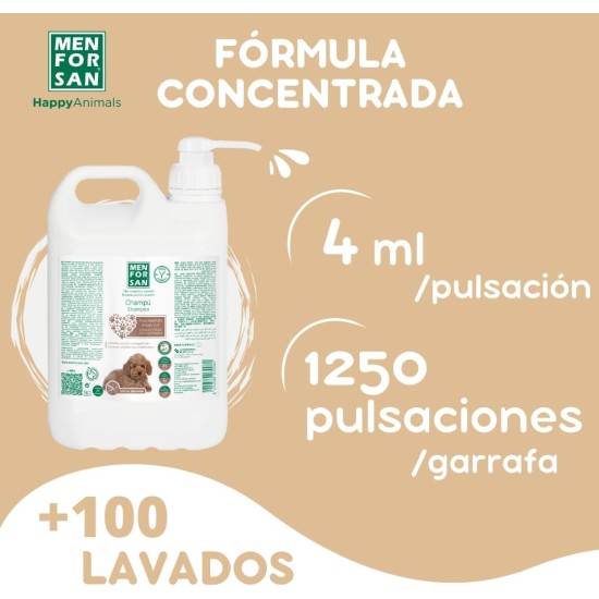 MENFORSAN Brown Hair Shampoo for Dogs Colour Intensification Shine Enhancer Removes Orange Tones Deep Moisturiser 5 L MENFORSAN Brown Hair Shampoo for Dogs Colour Intensification Shine Enhancer Removes Orange Tones Deep Moisturiser 5 L