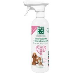 MENFORSAN Detangling Conditioner for Dogs and Cats 500 ml, Makes Brushing Easier, No Water, White MENFORSAN Detangling Conditioner for Dogs and Cats 500 ml, Makes Brushing Easier, No Water, White