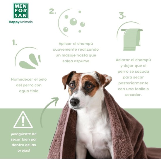 MENFORSAN Moisturising Shampoo for Dogs Intensive Moisture Provides Shine Revitalises and Repairs Eliminates Bad Odours Apple 1L MENFORSAN Moisturising Shampoo for Dogs Intensive Moisture Provides Shine Revitalises and Repairs Eliminates Bad Odours Apple 1L