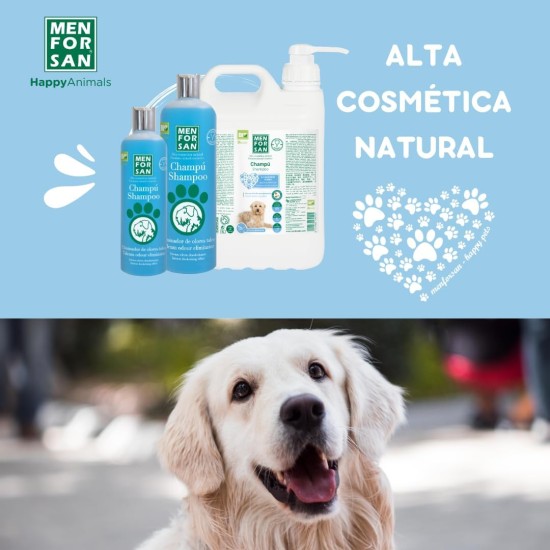 MENFORSAN Odour Eliminating Dog Shampoo, Eliminates Bad Odours from Fur Talcum Blue 1L MENFORSAN Odour Eliminating Dog Shampoo, Eliminates Bad Odours from Fur Talcum Blue 1L