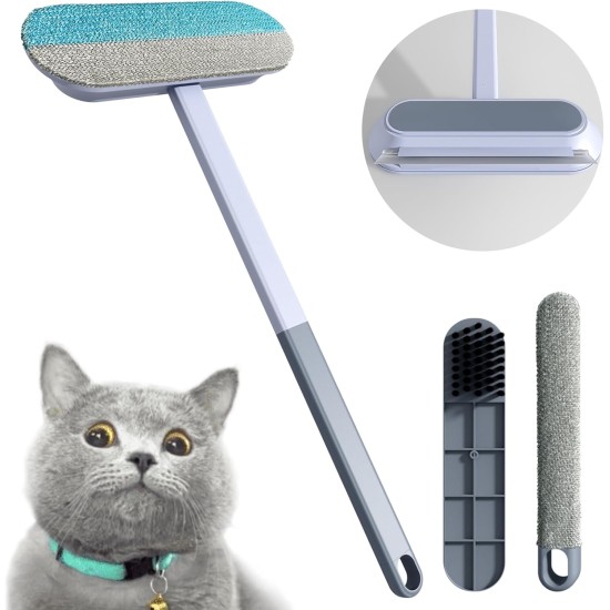 Maisly Pet Hair Remover 4 in 1 Lint Brush Set with Extension Rod, Dog and Cat Hair Remover, Reusable Lint Brush Instead of Lint Roller for Sofas, Carpets, Scratching Posts and Clothes Maisly Pet Hair Remover 4 in 1 Lint Brush Set with Extension Rod, Dog and Cat Hair Remover, Reusable Lint Brush Instead of Lint Roller for Sofas, Carpets, Scratching Posts and Clothes