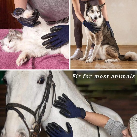 Makife Pet Grooming Glove, Deshedding Gloves for Dogs, Cats, Grooming Glove for Dogs, Cats and Horses, Green Makife Pet Grooming Glove, Deshedding Gloves for Dogs, Cats, Grooming Glove for Dogs, Cats and Horses, Green