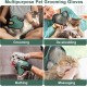 Makife Pet Grooming Glove, Deshedding Gloves for Dogs, Cats, Grooming Glove for Dogs, Cats and Horses, Green Makife Pet Grooming Glove, Deshedding Gloves for Dogs, Cats, Grooming Glove for Dogs, Cats and Horses, Green