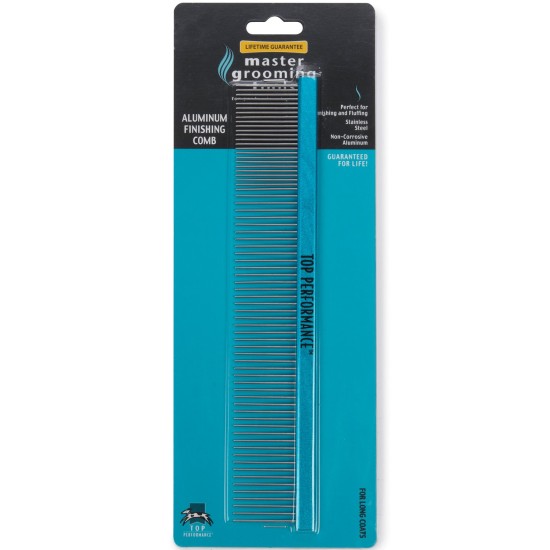 Master Grooming Tools Aluminum Finishing Comb — Versatile Combs for Grooming Dogs, 10" Master Grooming Tools Aluminum Finishing Comb — Versatile Combs for Grooming Dogs, 10"