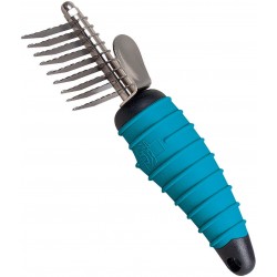 Master Grooming Tools Ergonomic Dematting Tools — Molded Tools for Grooming Dogs - 9-Blade Comb, 6⅞" Master Grooming Tools Ergonomic Dematting Tools — Molded Tools for Grooming Dogs - 9-Blade Comb, 6⅞"