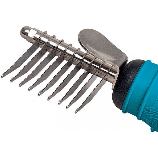 Master Grooming Tools Ergonomic Dematting Tools — Molded Tools for Grooming Dogs - 9-Blade Comb, 6⅞" Master Grooming Tools Ergonomic Dematting Tools — Molded Tools for Grooming Dogs - 9-Blade Comb, 6⅞"
