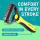 Maxpower Planet Pet Grooming Brush - Double Sided Shedding and Dematting Undercoat Rake Comb for Dogs and Cats, Extra Wide, Yellow Maxpower Planet Pet Grooming Brush - Double Sided Shedding and Dematting Undercoat Rake Comb for Dogs and Cats, Extra Wide, Yellow