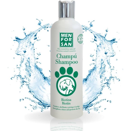 Menforsan Biotin Shampoo for Dogs, Regenerates Coat, Strengthens Hair Roots, Prevents Seborrheic Dermatitis, Shines 300 ml Menforsan Biotin Shampoo for Dogs, Regenerates Coat, Strengthens Hair Roots, Prevents Seborrheic Dermatitis, Shines 300 ml