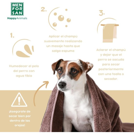 Menforsan Dog Shampoo with Oatmeal | Softening and Soothing Effect | For Sensitive and Sensitive Skin | 100% Natural Oats | Mild Fragrance | 300 ml Menforsan Dog Shampoo with Oatmeal | Softening and Soothing Effect | For Sensitive and Sensitive Skin | 100% Natural Oats | Mild Fragrance | 300 ml