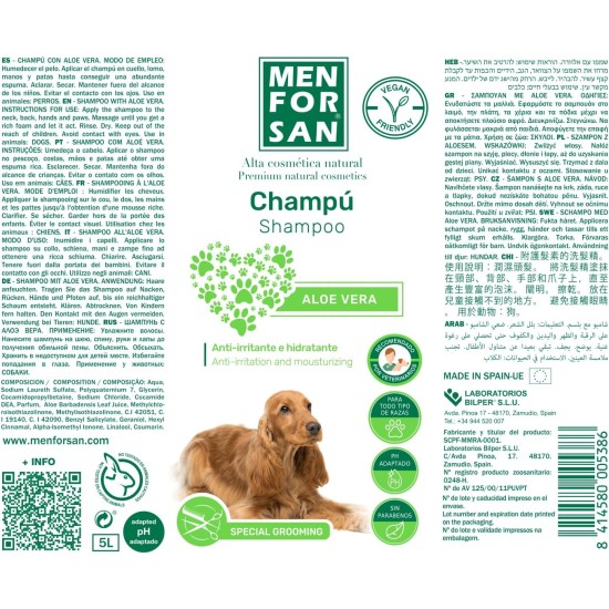 Menforsan Natural Soothing Regenerating/Aloe Vera Dog Shampoo 300 ml Menforsan Natural Soothing Regenerating/Aloe Vera Dog Shampoo 300 ml