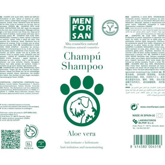 Menforsan Natural Soothing Regenerating/Aloe Vera Dog Shampoo 300 ml Menforsan Natural Soothing Regenerating/Aloe Vera Dog Shampoo 300 ml